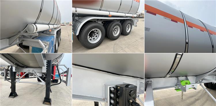 3 Axle 55000 Liters Stainless Steel Tanker Trailer for Sale In Nigeria