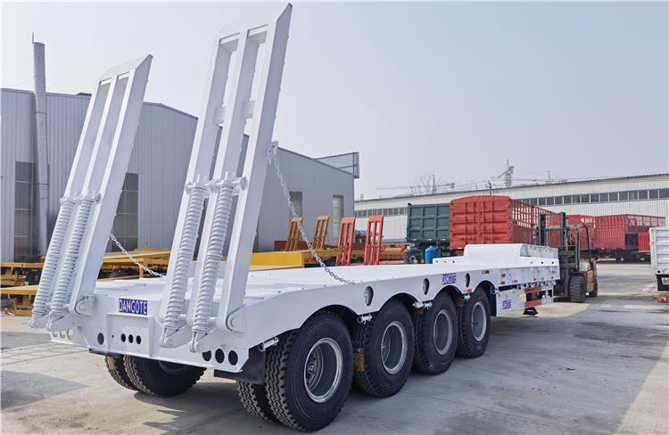 Dangote Truck Price | 100 Ton Lowbed Transport Excavator Trailer for Sale