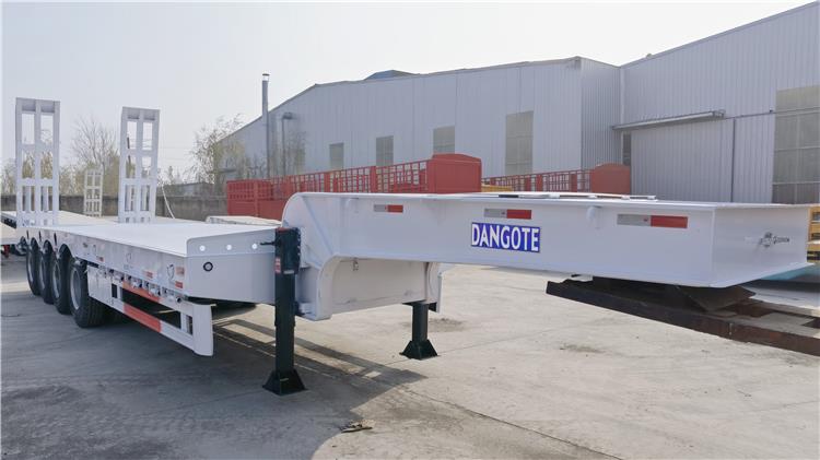 Dangote Truck Price | 100 Ton Lowbed Transport Excavator Trailer for Sale
