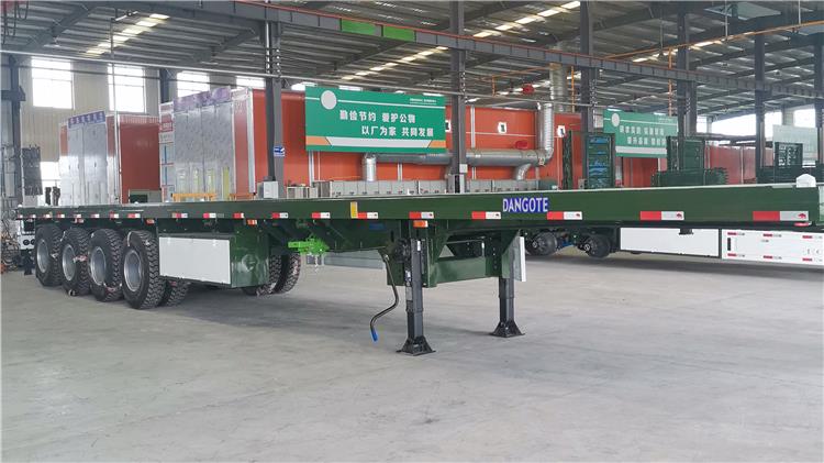 Dangote Trailer | 4 Axle 48 ft 53 ft Flatbed Trailer for Sale in Nigeria