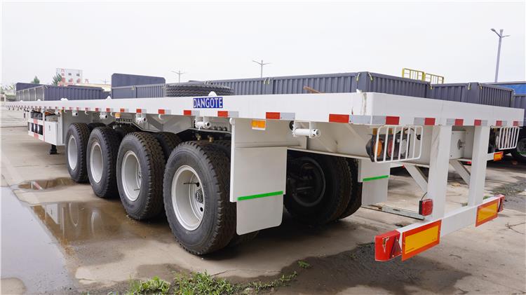 Dangote 40 foot Flatbed Container Semi Trailer for Sale Manufacturer