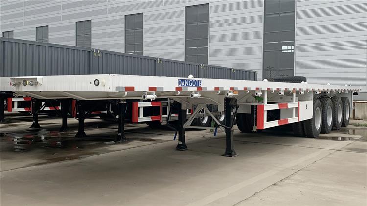 Dangote 40 foot Flatbed Container Semi Trailer for Sale Manufacturer