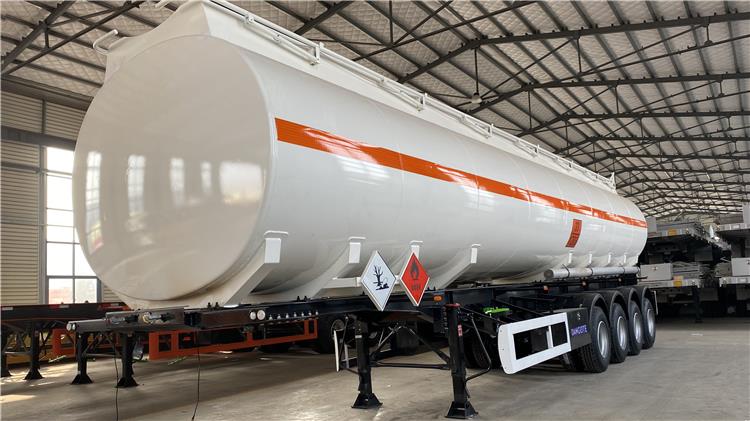 4 axle 50000 litres crude oil tanker trailer
