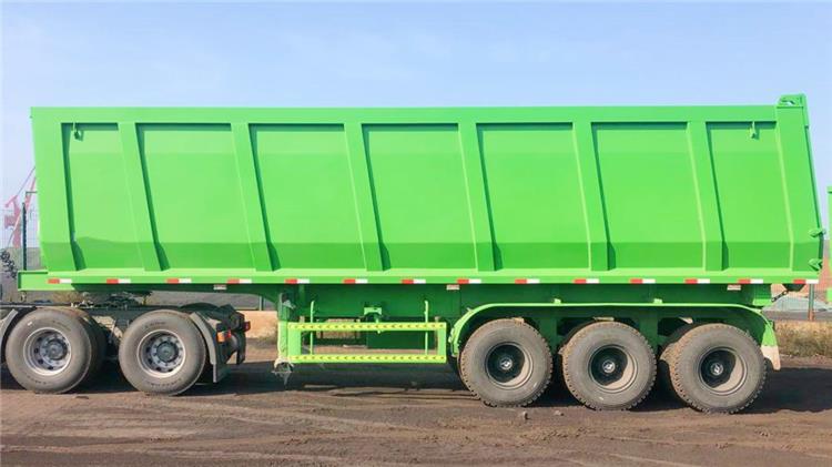 Dangote 100 Ton Heavy Duty Hydraulic Semi End Dump Truck Trailers for Sale