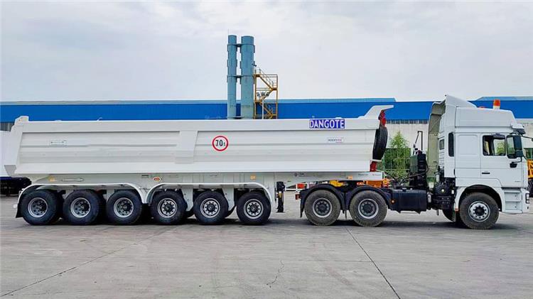 Dangote 6 Axle 45Cbm Tipper Semi Trailer Price | Price of New Tipper Trailers for Sale In Ghana