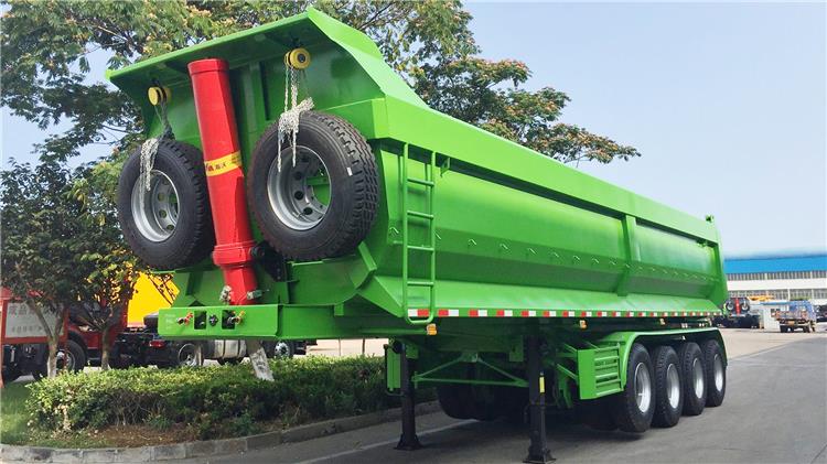 Price of 4 Axle 40CBM U Shape Rear Dumper Semi Trailer for Sale | Dangote Trailer