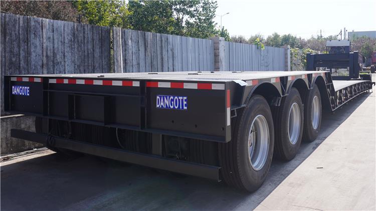 Dangote 120 Ton Lowboy Gooseneck Trailer for Sale | Hydraulic Low Bed Trailer