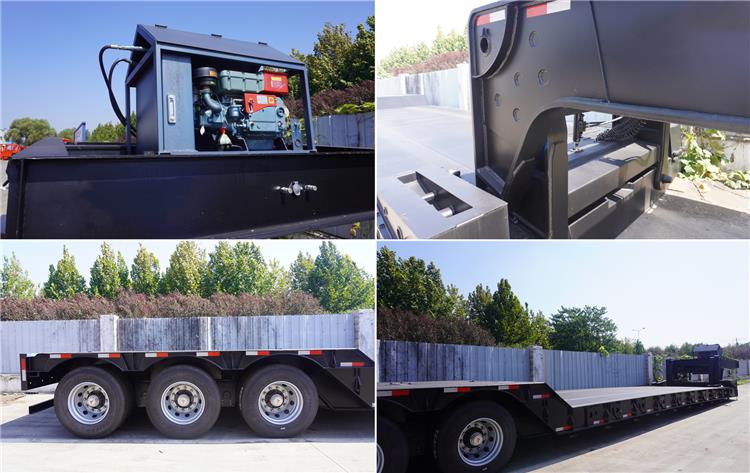 Dangote 120 Ton Lowboy Gooseneck Trailer for Sale | Hydraulic Low Bed Trailer