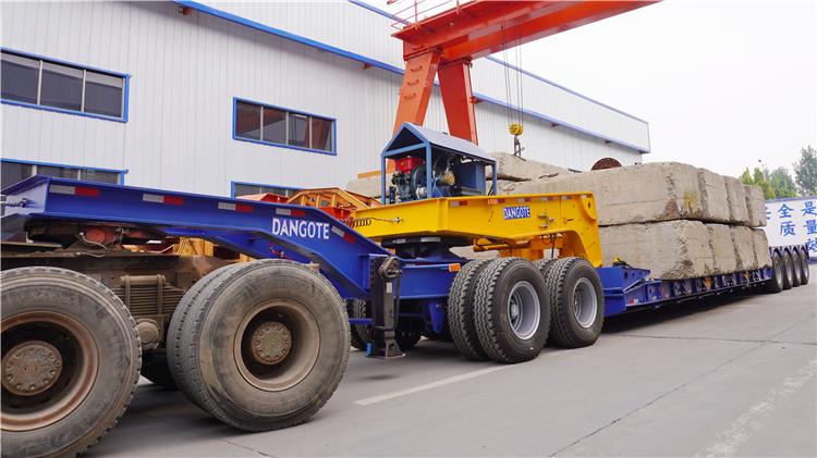 Dangote 150 Ton Removable Gooseneck Trailer with Dolly for Sale | Rgn Lowboy Trailer