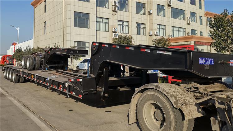 Dangote 60 Ton Excavator Lowboy Semi Trailer Price for Sale In Zimbabwe