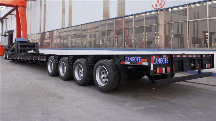Dangote 60 Ton Excavator Lowboy Semi Trailer Price for Sale In Zimbabwe