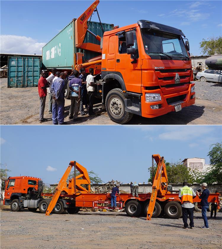 Price of 37t Side Lift Truck Trailer Container Transport for Sale In Guinea