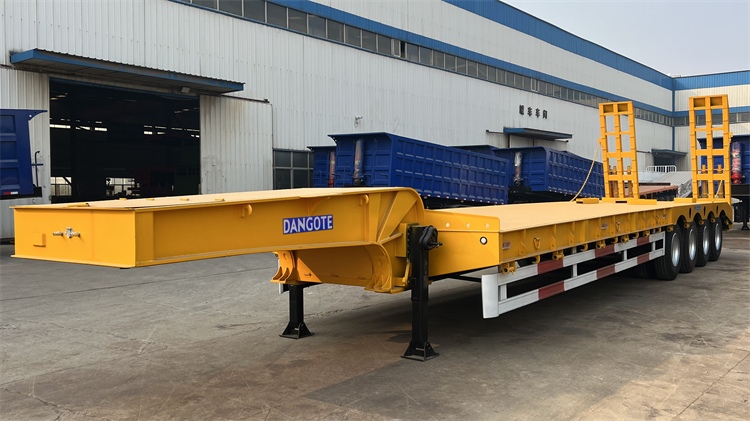 Dangote 4 Axle 100 Ton Low Bed Trailer Truck for Sale Near Me