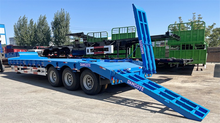 Dangote Low Bed Semi Trailer | Low Bed Trailer Price | Tri Axle Low Bed Trailer for Sale In Nigeria