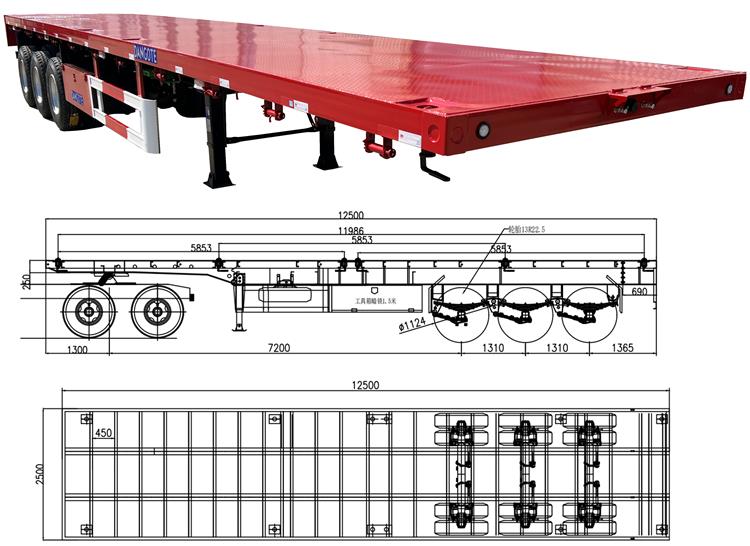 Dangote Tri Axle Trailer for Sale In Nigeria | Dangote Truck Trailer
