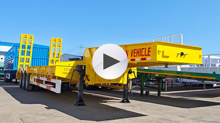 Dangote Trailer Price 40 Feet Low Bed Semi Trailer for Sale