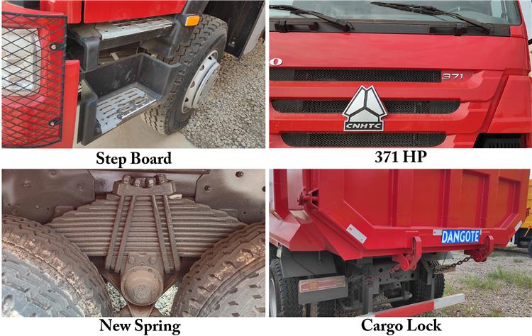 Dangote Used Howo 371 Dump Truck for Sale In Nigeria Abuja