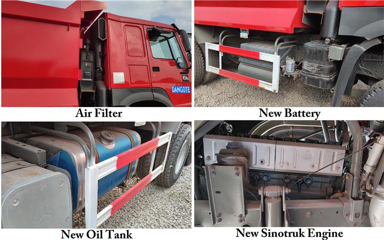 Dangote Used Howo 371 Dump Truck for Sale In Nigeria Abuja