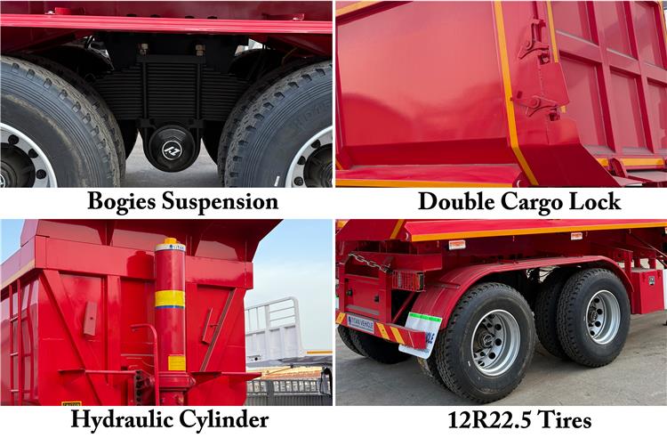 Dangote 2 Axle Dump Trailer for Sale In Nigeria Lagos