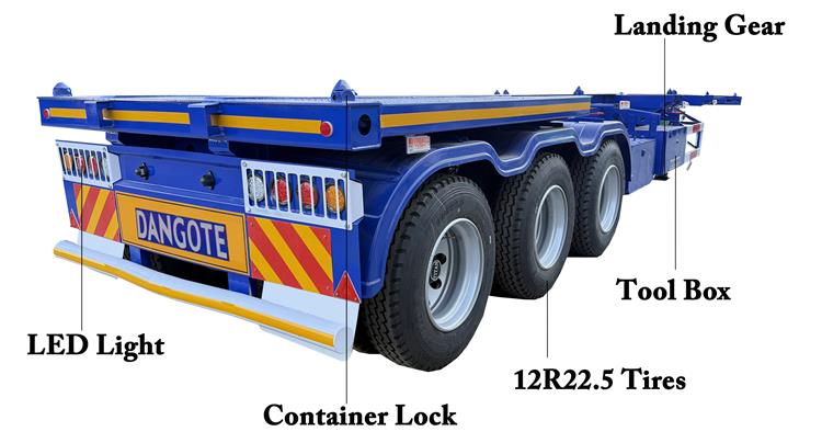 Dangote Container Chassis Trailer for Sale In Nigeria