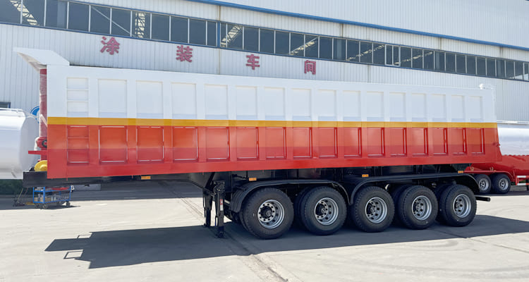 Tipper Semi Trailer Price-5 Axle Heavy Duty